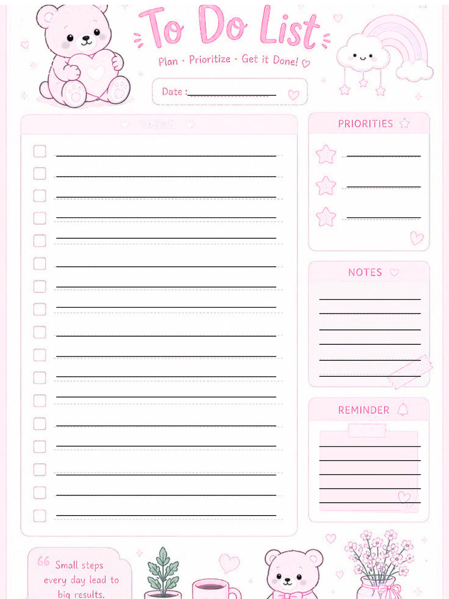 Digital Notebook With To Do List